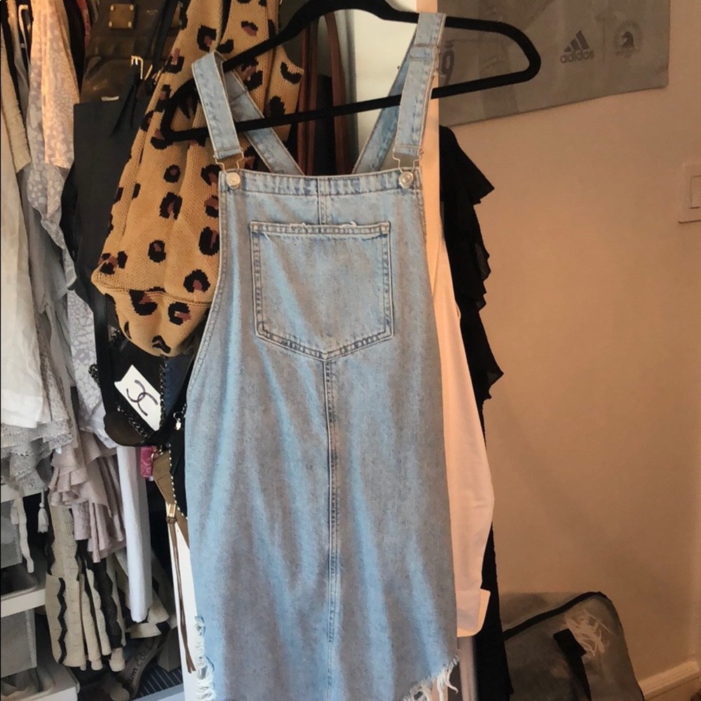 Topshop overall dress